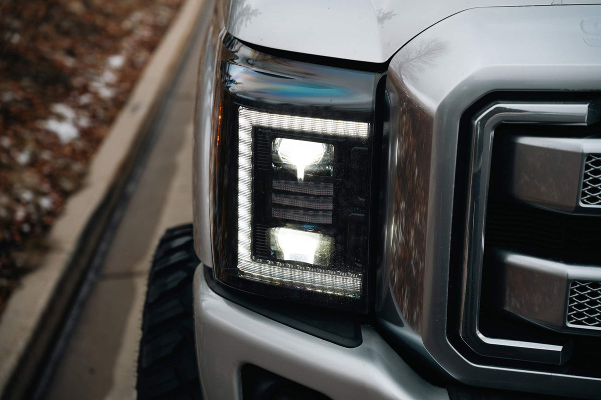 Morimoto XB Hybrid LED Headlights: Ford Super Duty (11-16 / Set)
