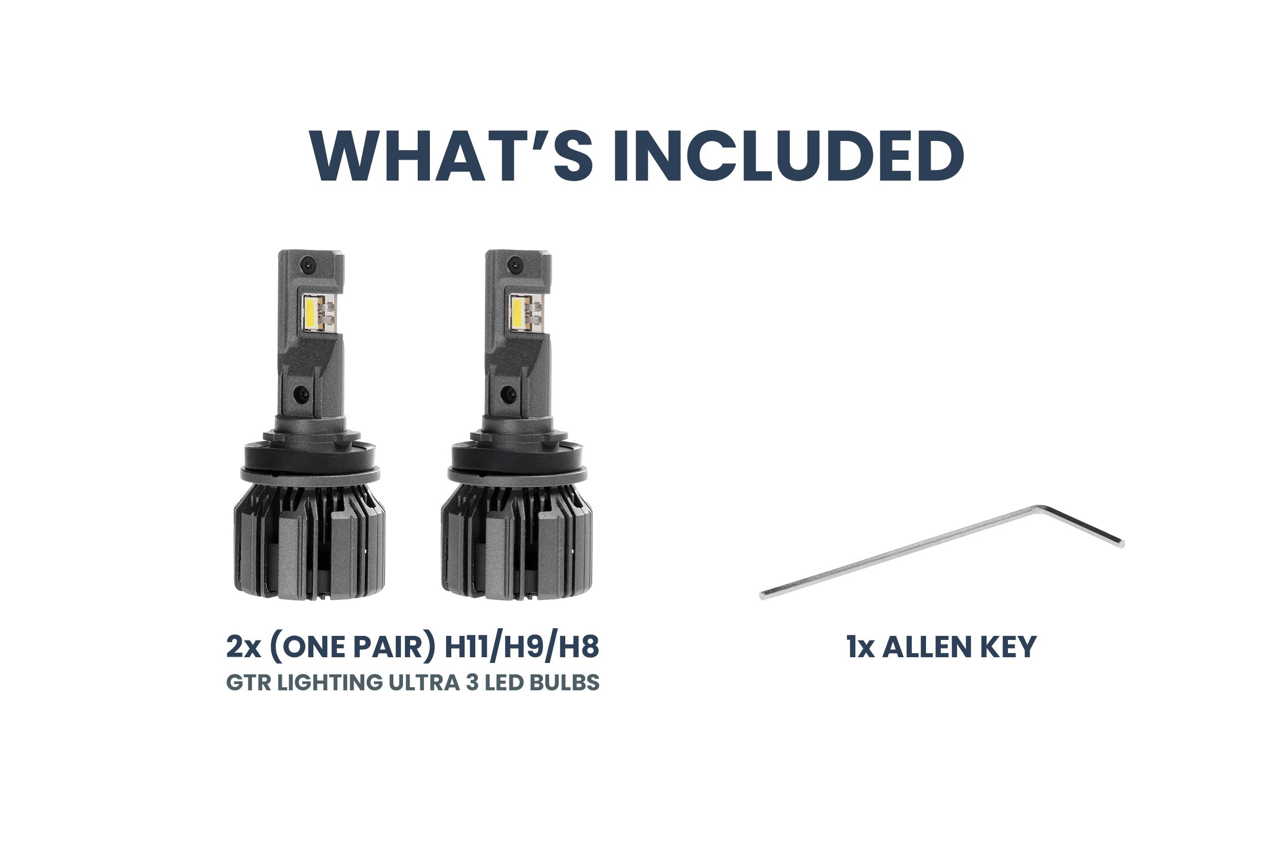 GTR Lighting H11/H9/H8: GTR Lighting Ultra 3 (Pair)