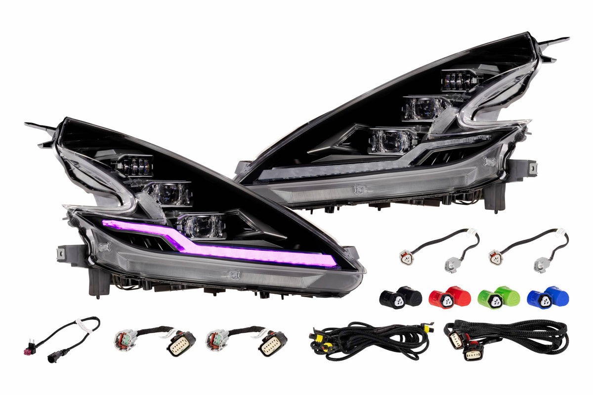 Morimoto XRGB Evo Headlights: 09-21 Nissan 370Z (Set)
