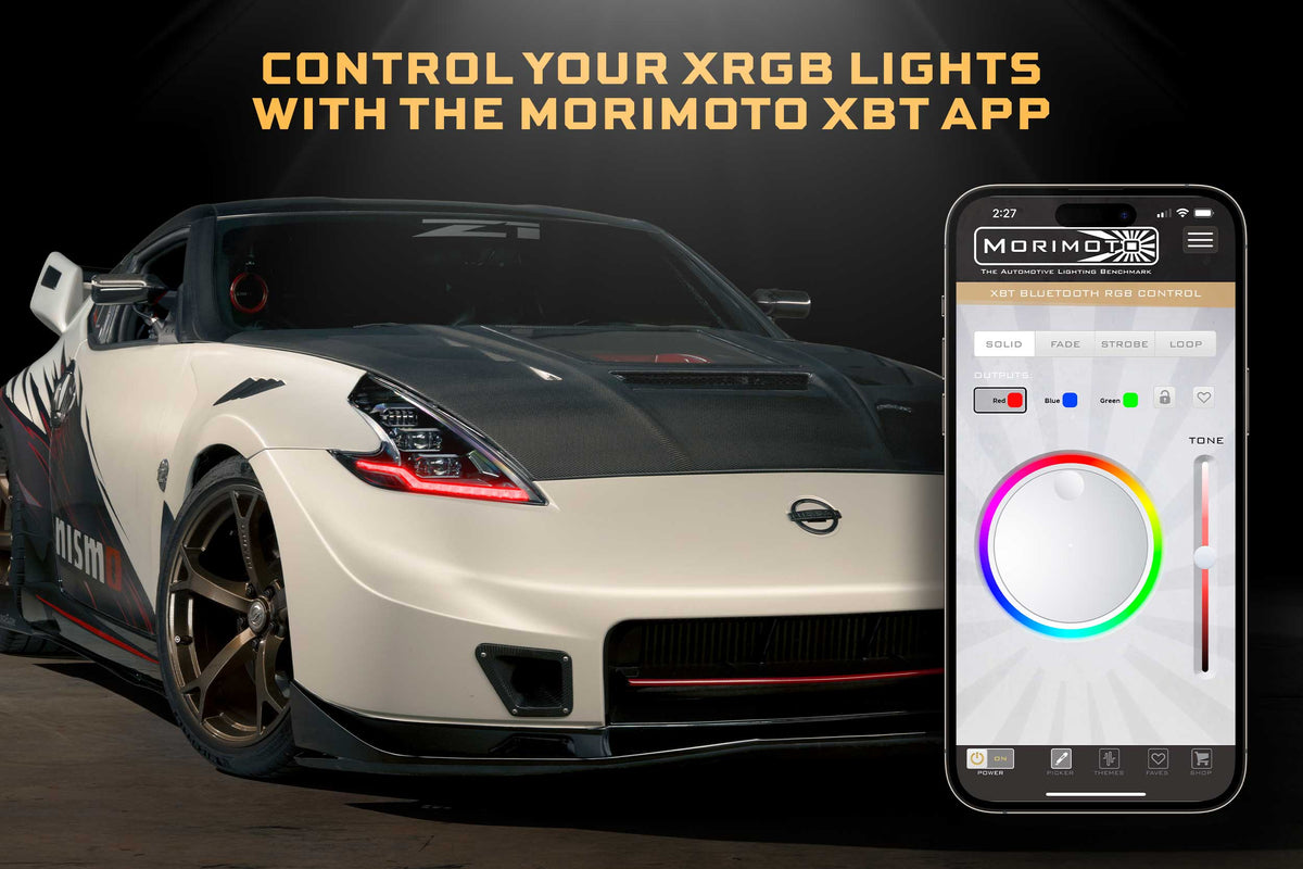 Morimoto XRGB Evo Headlights: 09-21 Nissan 370Z (Set)