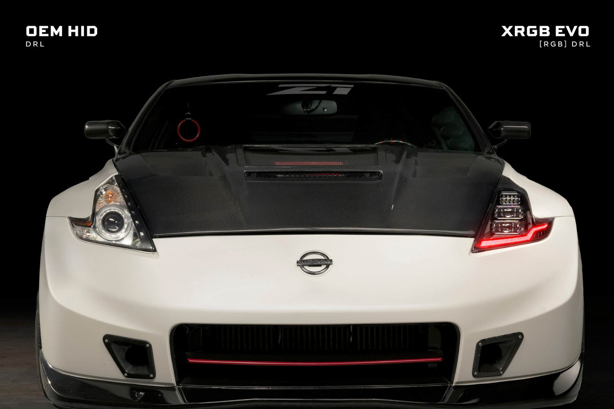 Morimoto XRGB Evo Headlights: 09-21 Nissan 370Z (Set)