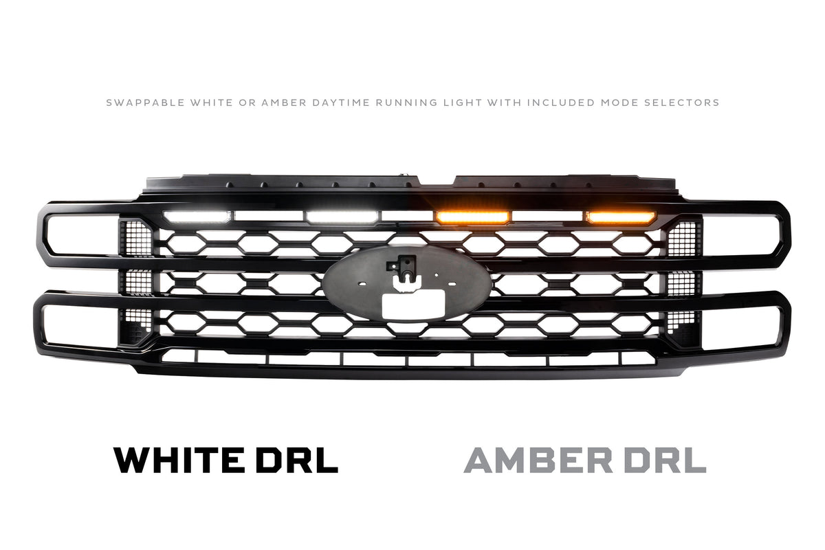 Morimoto XBG LED Grille: 23-27 Super Duty (Black / Each)