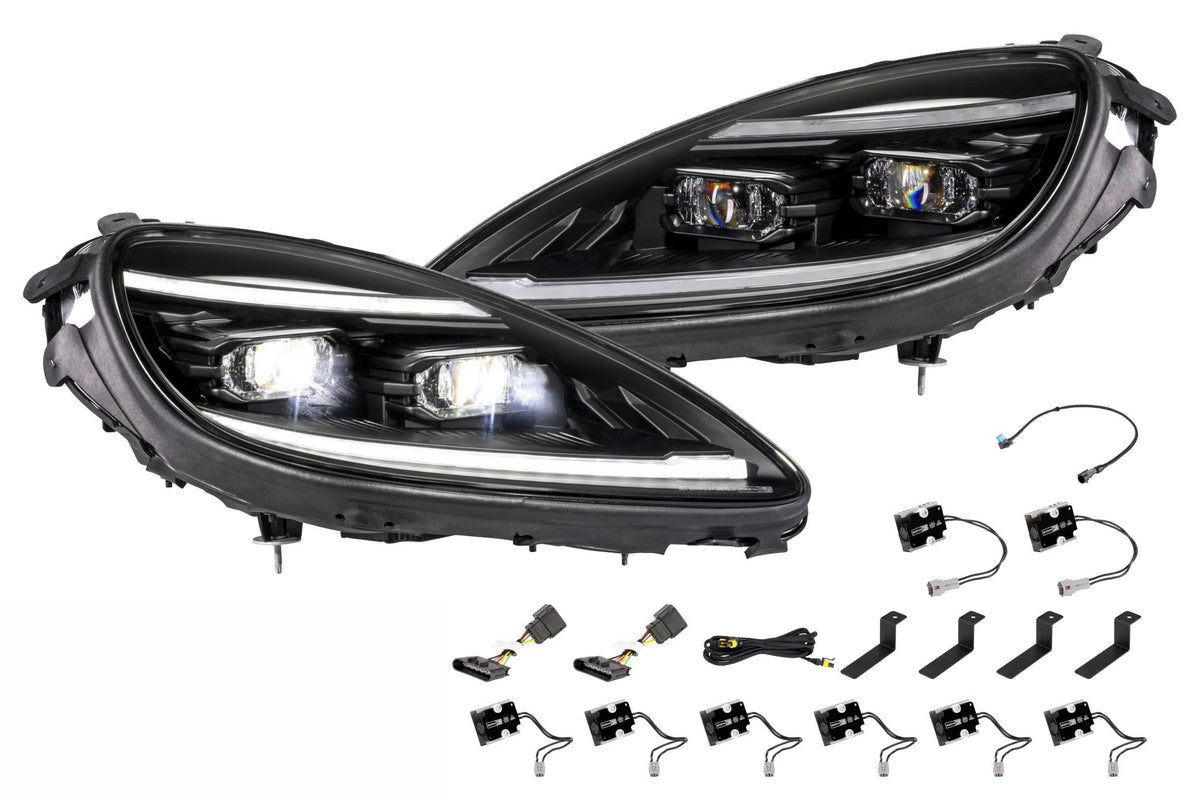 Morimoto XB Evo Hybrid Headlights: 05-13 Corvette C6 (Set)