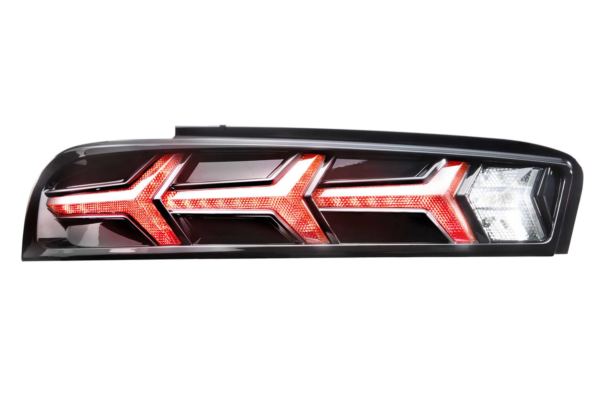 Morimoto XB LED Tail Lights: Chevrolet Camaro (16-18 / Red Lens Lambo / Set)