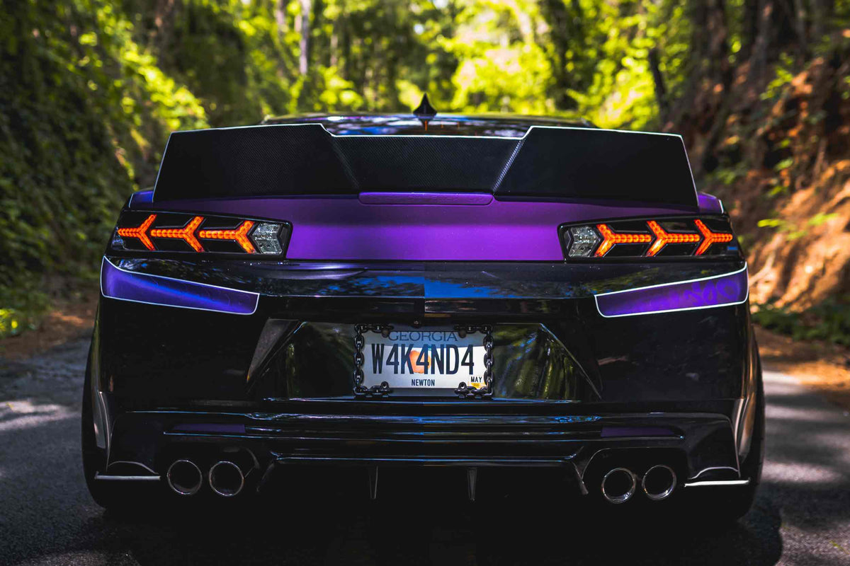 Morimoto XB LED Tail Lights: Chevrolet Camaro (16-18 / Red Lens Lambo / Set)