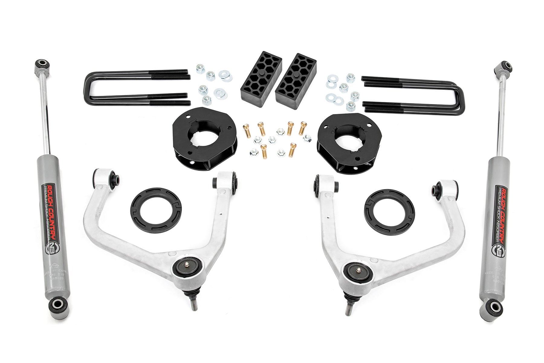 ROUGH COUNTRY Lift Kit Chevy Silverado 1500 2WD/4WD (2019-2024)