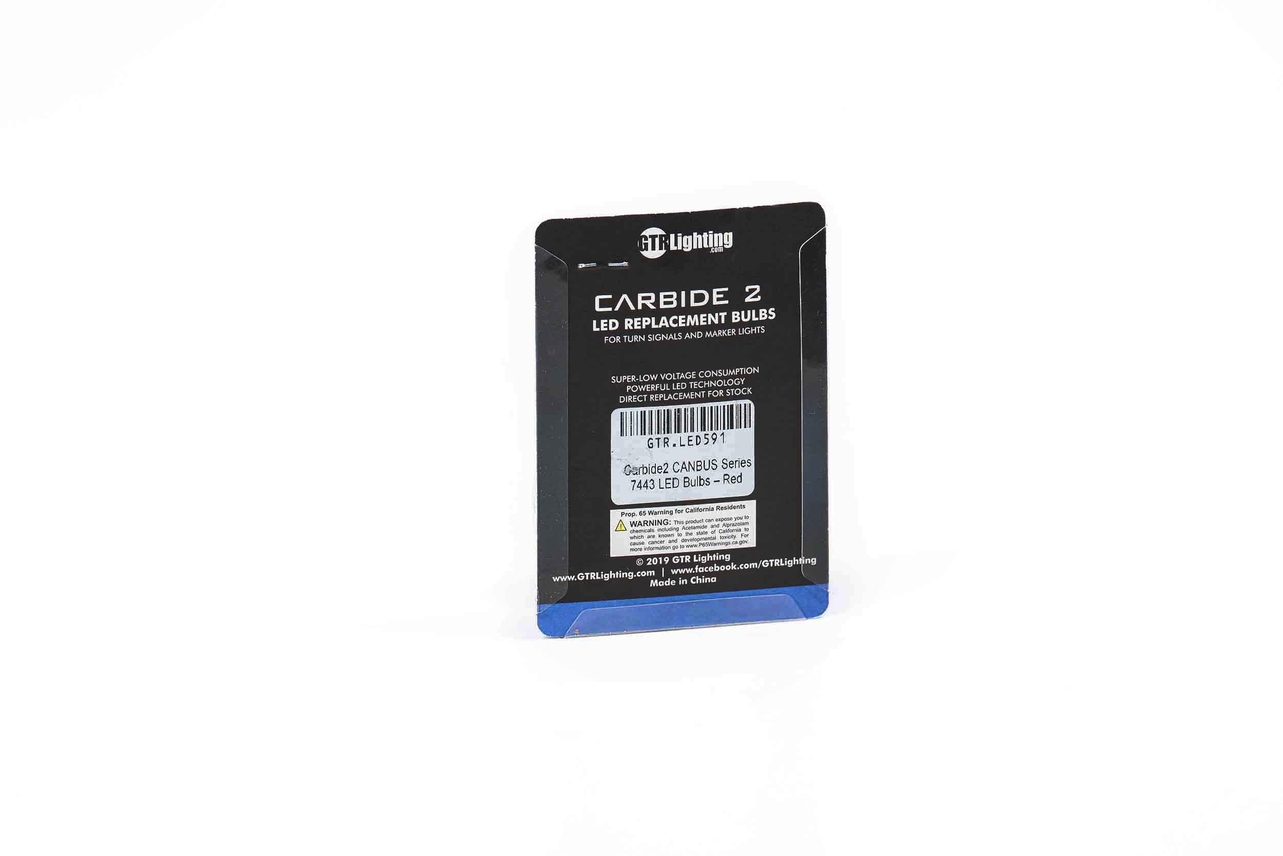 GTR Lighting 7440/7443: GTR Carbide Canbus 2.0 LED (Red)