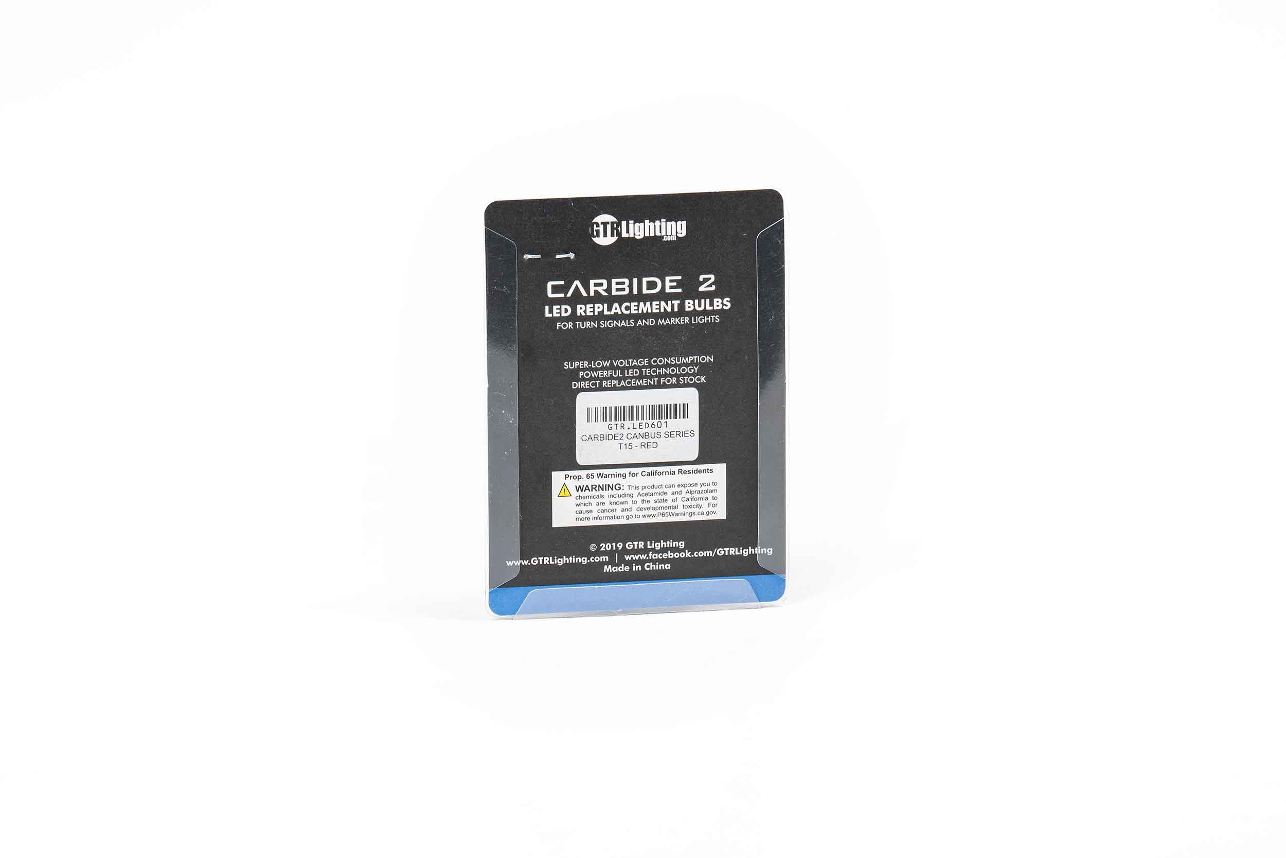 GTR Lighting 921/T15: GTR Carbide Canbus 2.0 (Red)