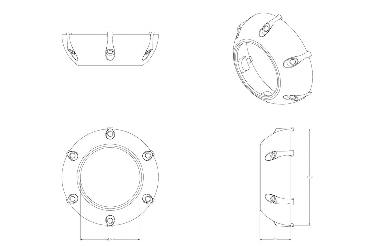 Morimoto GTi-R Projector Shroud