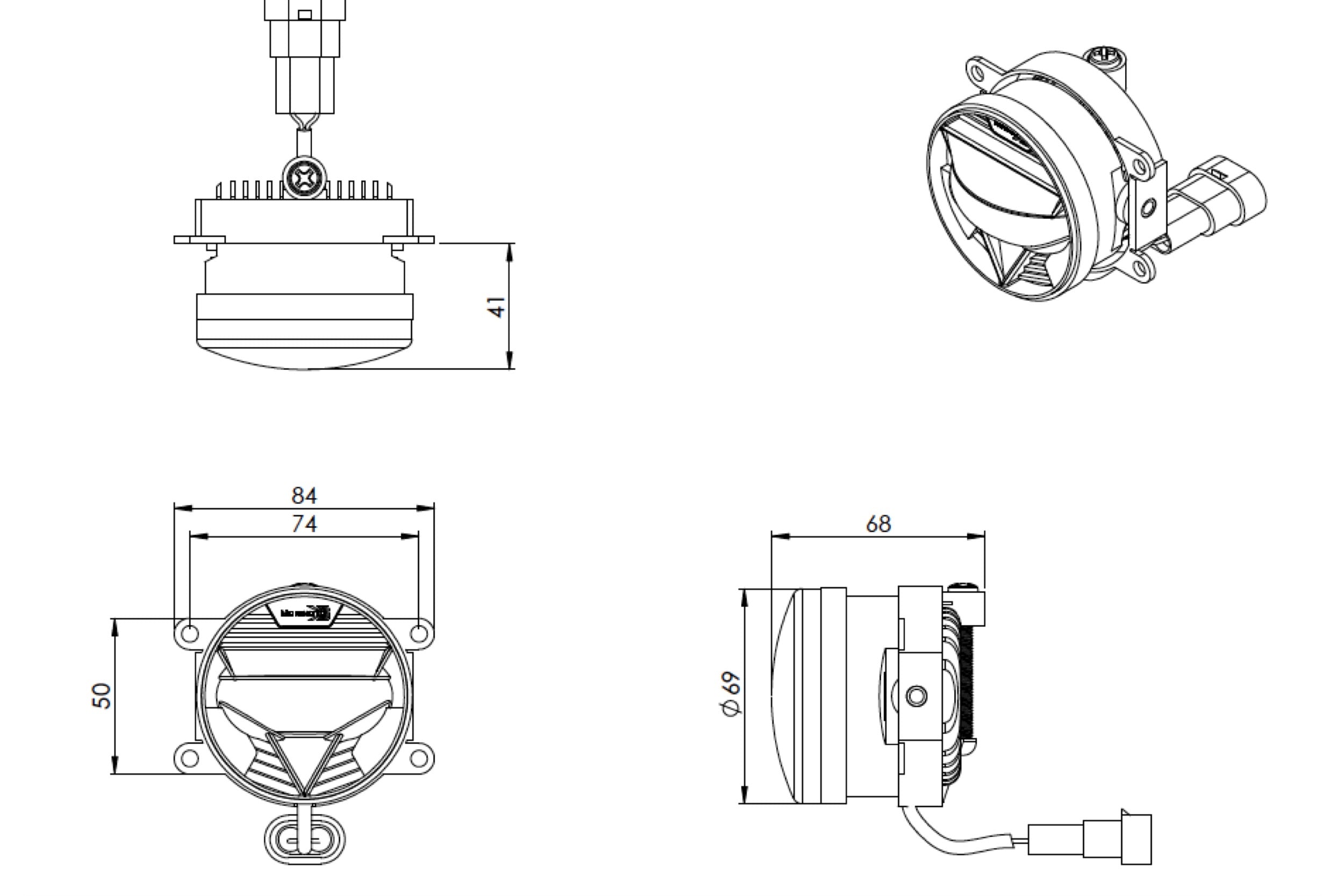 Morimoto XB LED Fogs: Type U (Set)