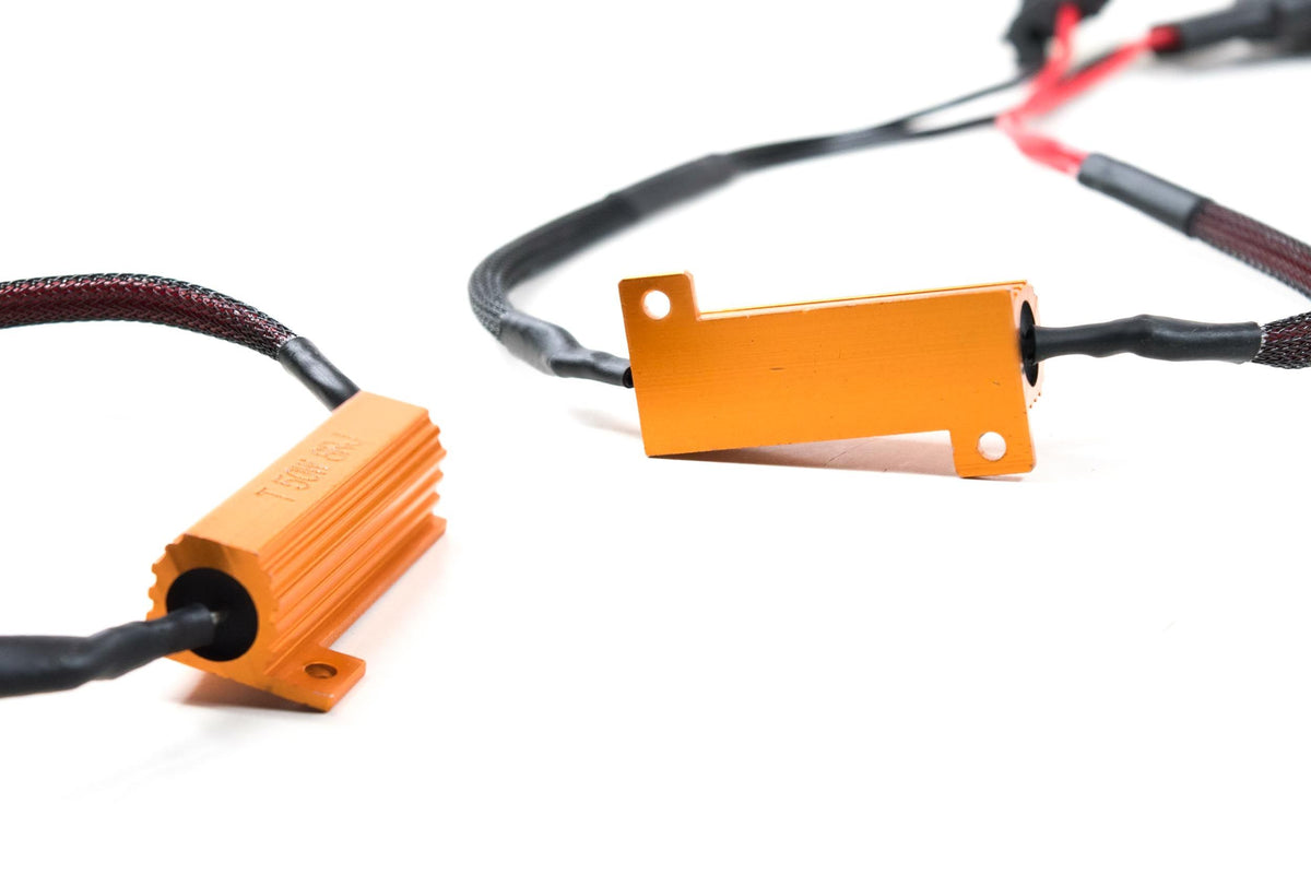 GTR Lighting Resistor T-Harness: 9004 / 9007 (50w)(2x)