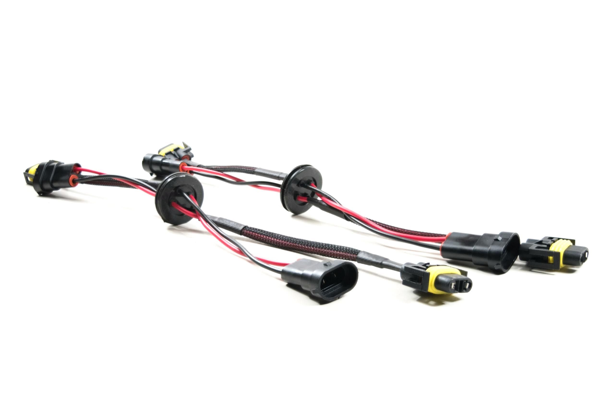 Morimoto Harness: H-Series housing pass-through cables w/ grommet (H11)(2x)