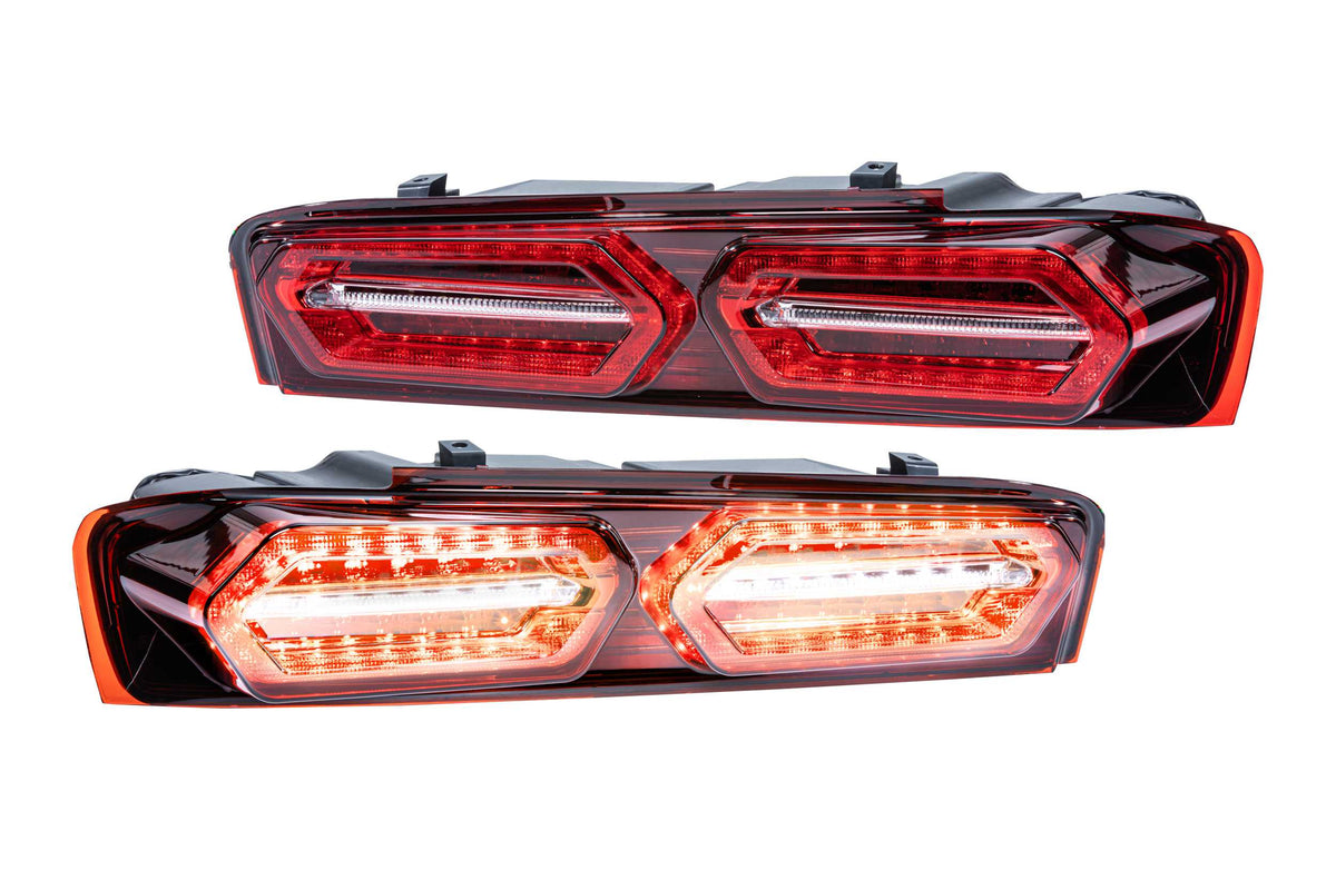 Morimoto XB LED Tail Lights: Chevrolet Camaro (16-18 / Red Lens Facelift / Set)