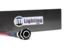 GTR Lighting Switch: GTR Halo (Black/Momentary/Red LED)