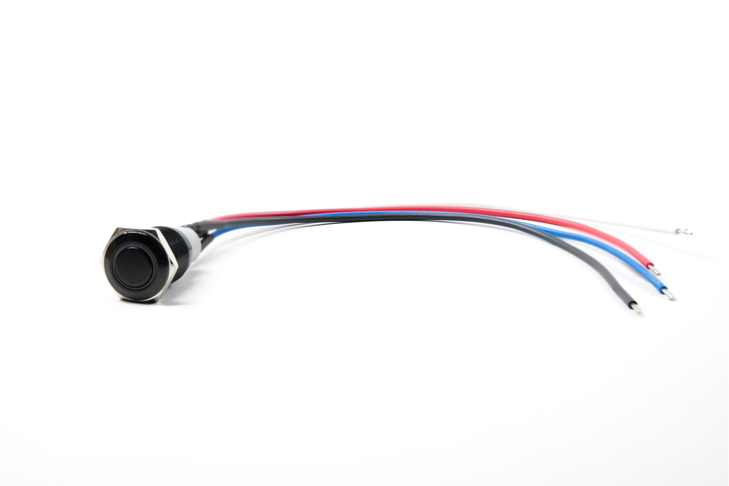 GTR Lighting Switch: GTR Halo (Stainless/Momentary/Green LED)