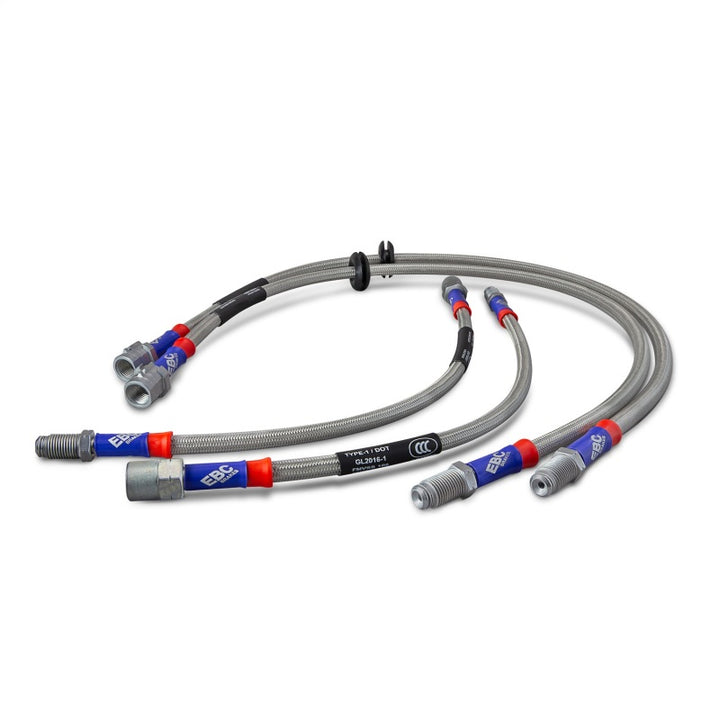 EBC 08-13 Chevrolet Silverado 1500 (2WD) (w/Rear Drums w/o 4in Ext) Stainless Steel Brake Line Kit