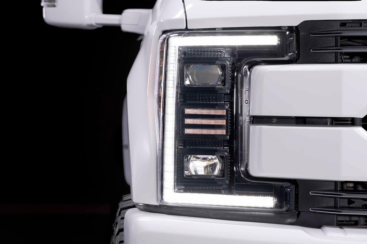 Morimoto XB Hybrid LED Headlights: Ford Super Duty (17-19 / Set)