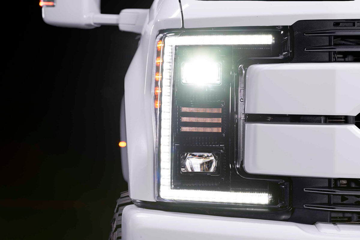 Morimoto XB Hybrid LED Headlights: Ford Super Duty (17-19 / Set)