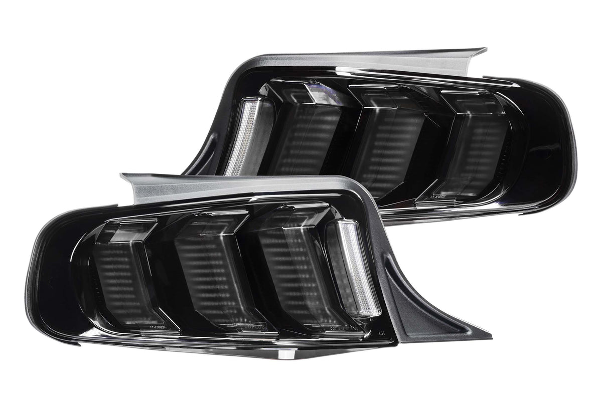 Morimoto XB LED Tail Lights: Ford Mustang (13-14 / Red Lens / Set)