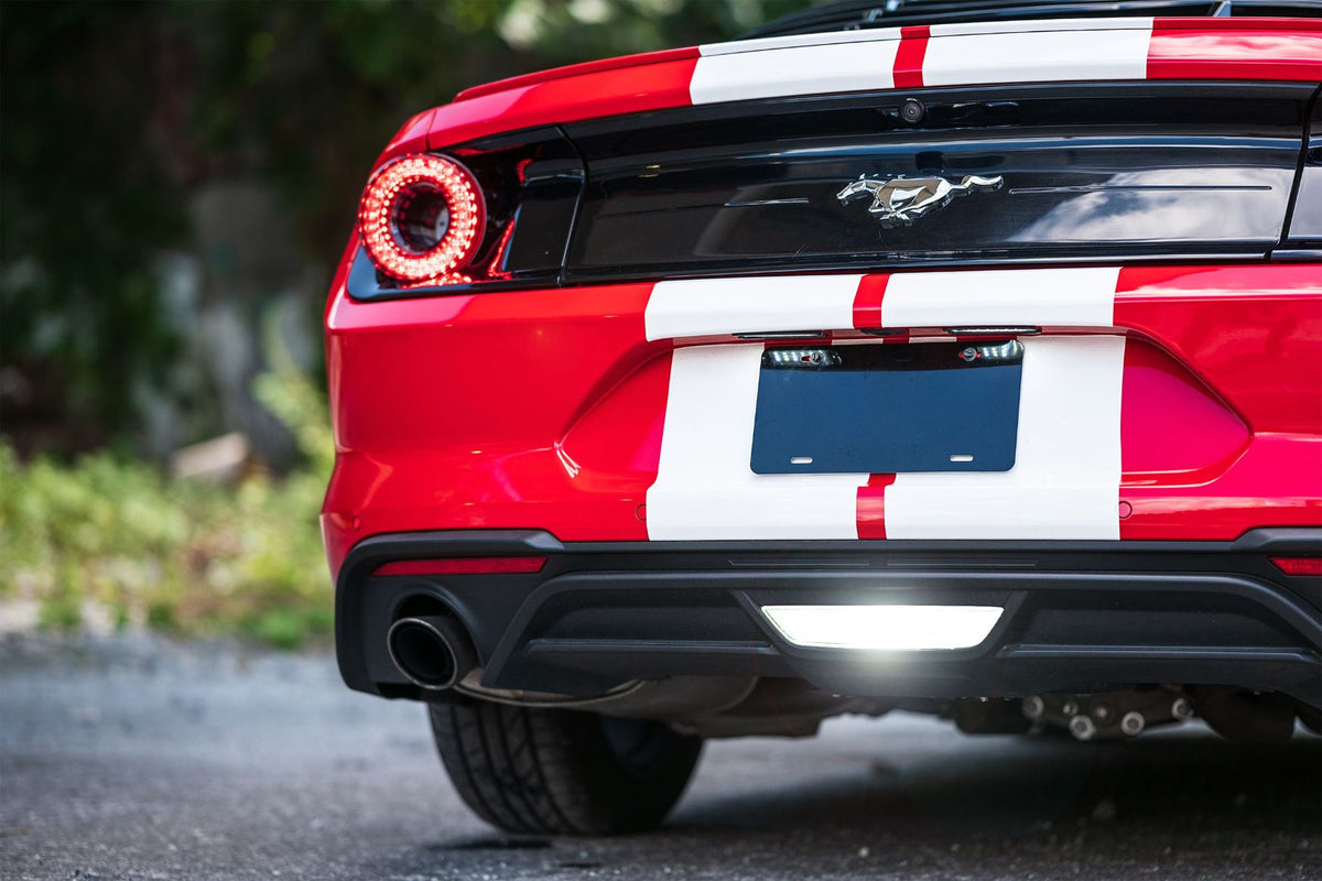 Morimoto XB LED License Plate Lights: Ford Mustang (15-20 / Set)
