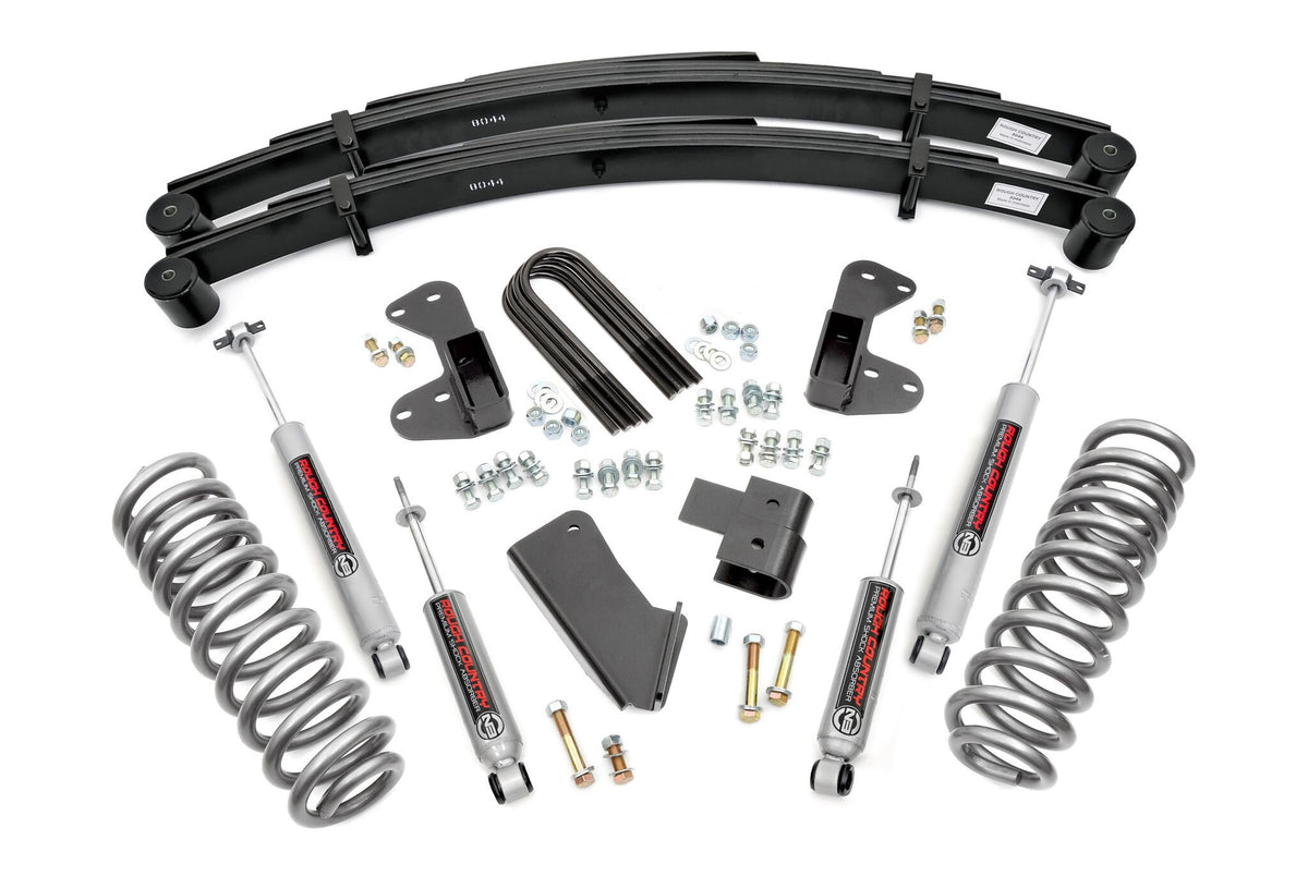 4 Inch Lift Kit | Quad Front Shocks | Rear Blocks | Ford F-150 4WD (80-96) image 6