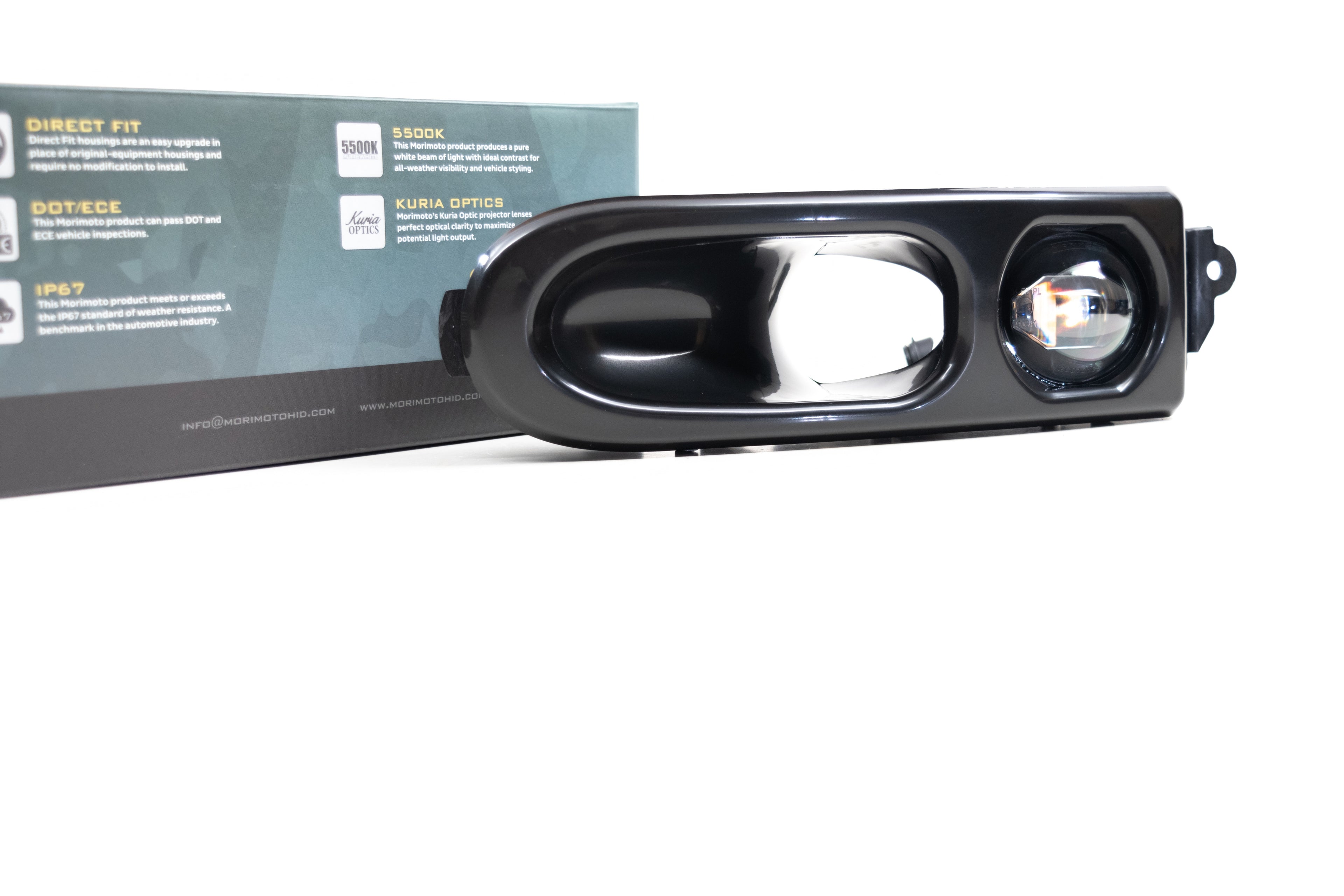 Morimoto XB LED Fogs: Porsche 993 (Paintable / Set)