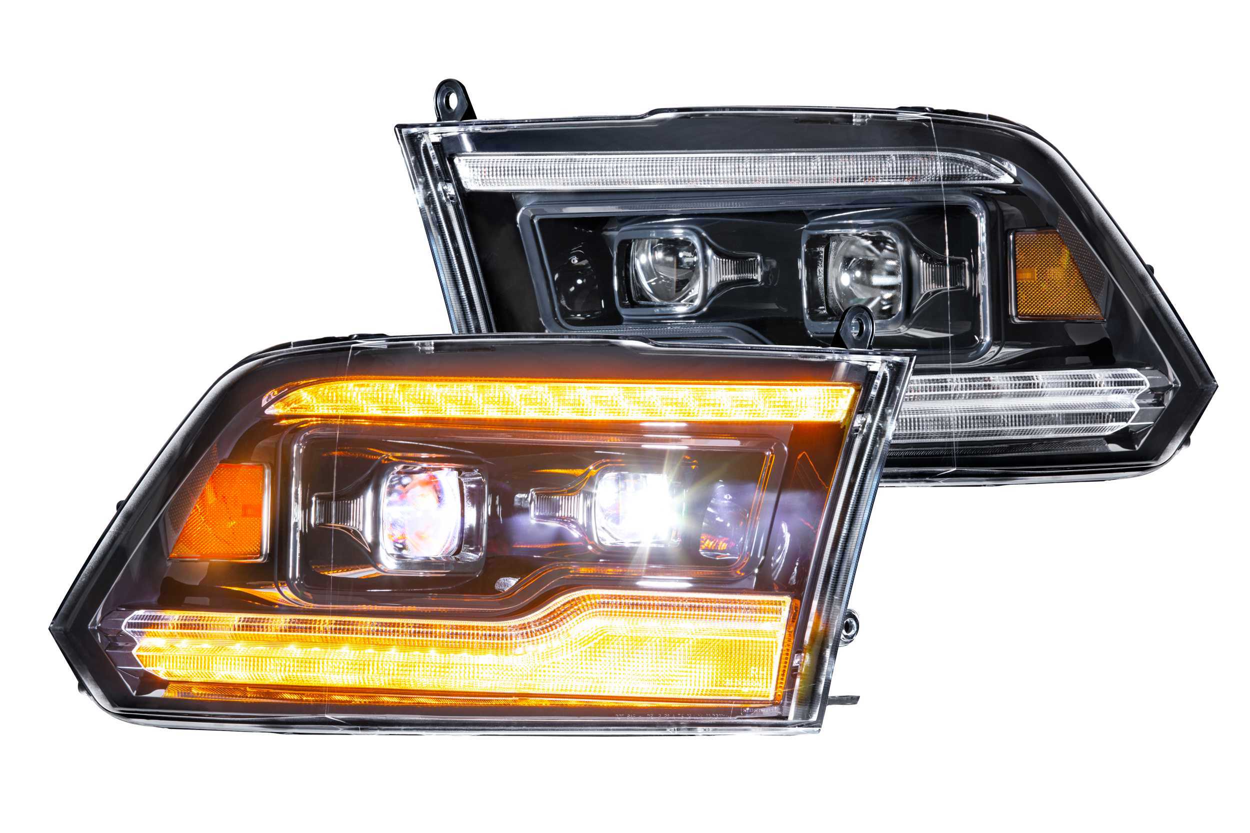 Morimoto XB LED Headlights: Dodge Ram (09-18 / Amber DRL / Set)