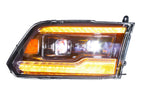 Morimoto XB LED Headlights: Dodge Ram (09-18 / Amber DRL / Set)