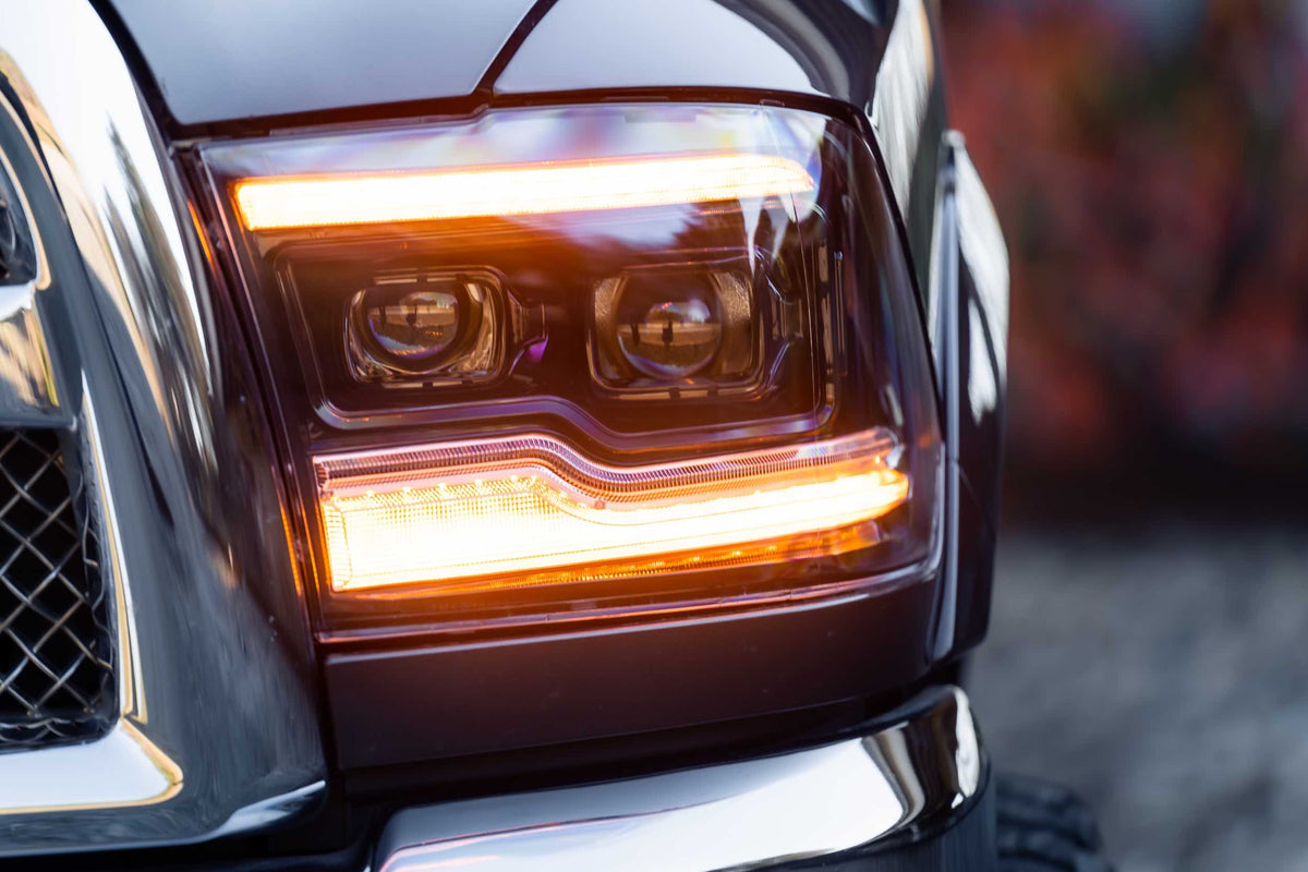 Morimoto XB LED Headlights: Dodge Ram (09-18 / Amber DRL / Set)