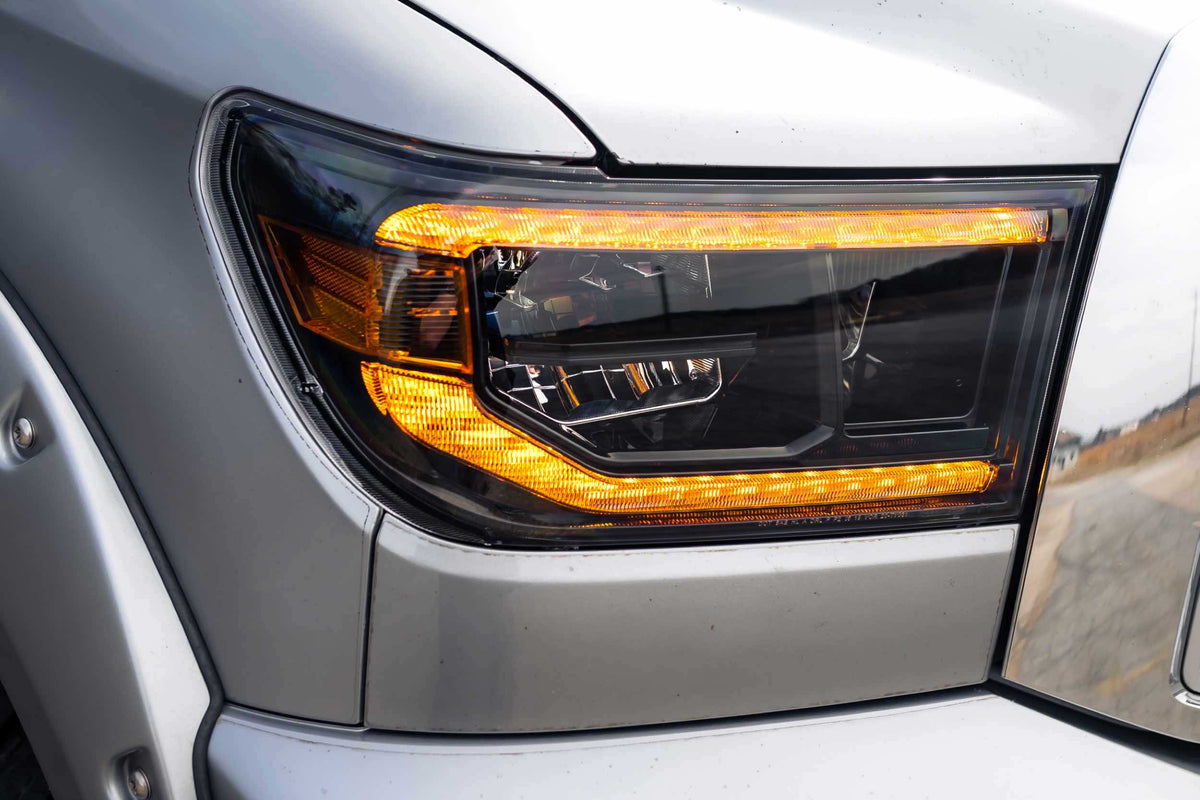 Morimoto XB LED Headlights: Toyota Tundra (07-13 / Amber DRL / Set)