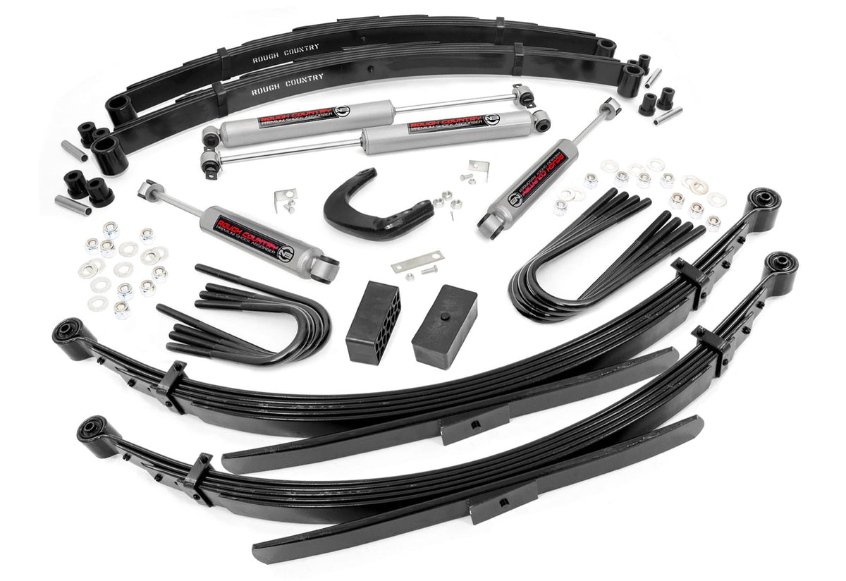 4 Inch Lift Kit | 52 Inch Rear Springs | Chevy/GMC 3/4-Ton Suburban/C25/K25 Truck (73-76) image 5