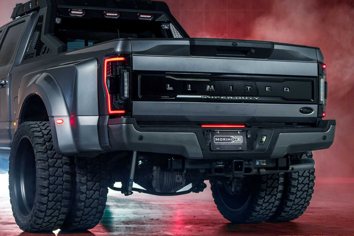 Morimoto XB LED Tail Lights: Ford Super Duty (17-22 / Smoked Lens / Set)
