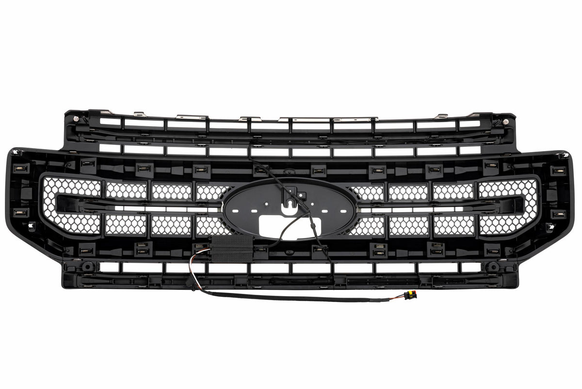 Morimoto XBG LED Grille: Ford Super Duty (20-22 / Black / White DRL)