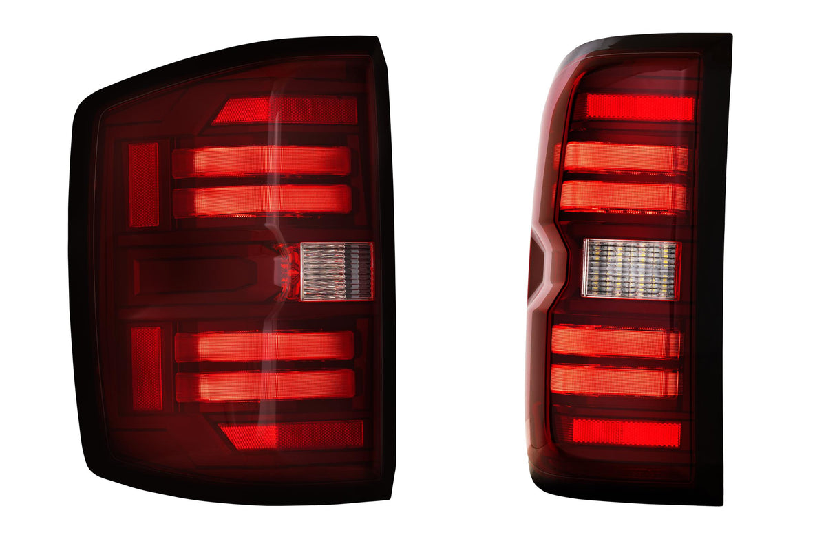 Morimoto XB LED Tail Lights: Chevrolet Silverado (14-19 / Red Lens / Set)