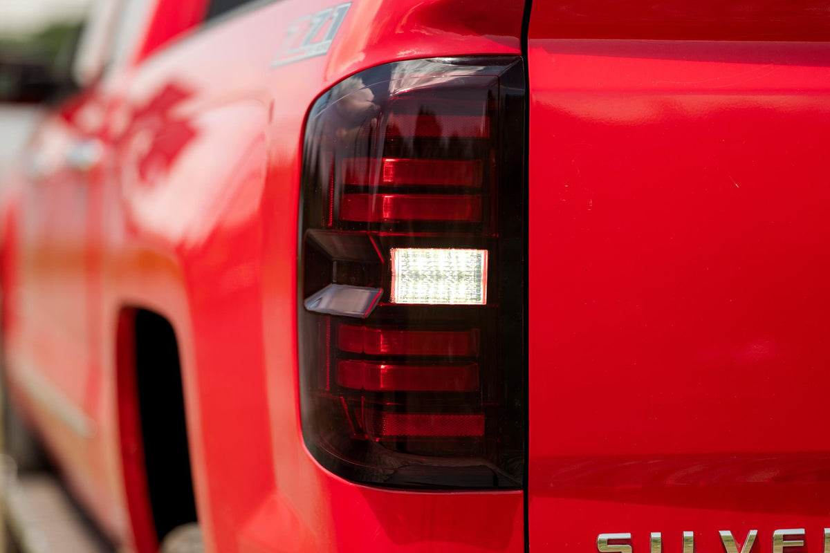 Morimoto XB LED Tail Lights: Chevrolet Silverado (14-19 / Red Lens / Set)