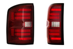 Morimoto XB LED Tail Lights: GMC Sierra (14-18 / Red Lens / Set)