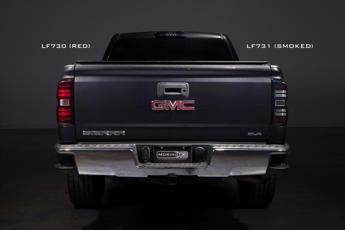 Morimoto XB LED Tail Lights: GMC Sierra (14-18 / Red Lens / Set)