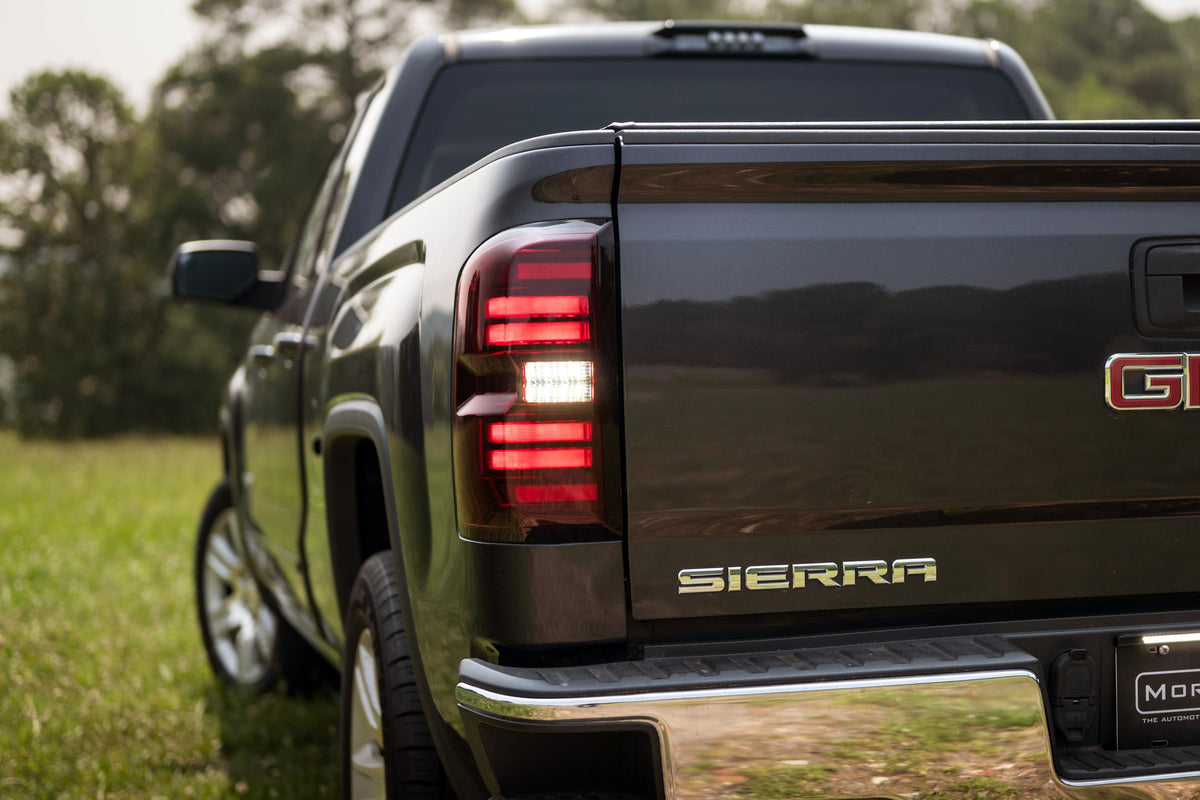Morimoto XB LED Tail Lights: GMC Sierra (14-18 / Red Lens / Set)