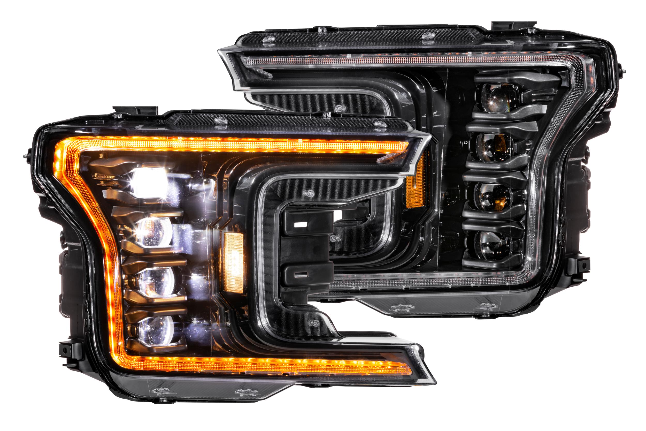 Morimoto XB LED Headlights: Ford F-150 (18-20 / Amber DRL / Set)