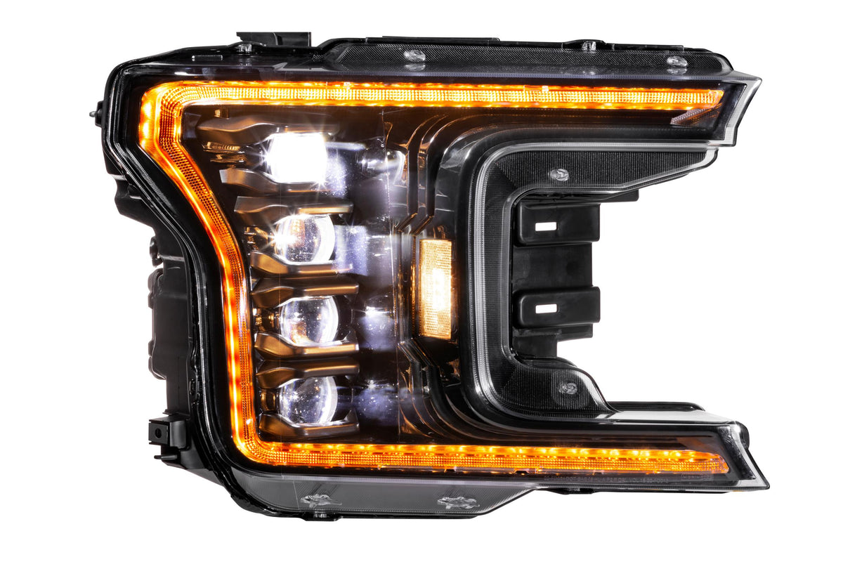Morimoto XB LED Headlights: Ford F-150 (18-20 / Amber DRL / Set)