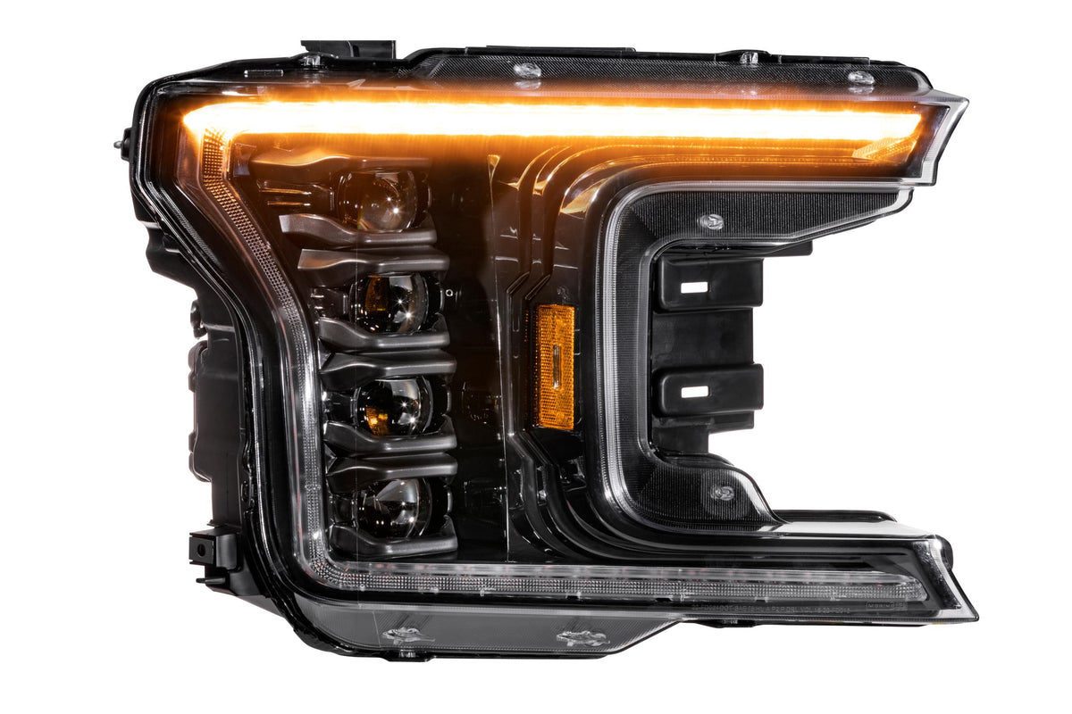 Morimoto XB LED Headlights: Ford F-150 (18-20 / Amber DRL / Set)