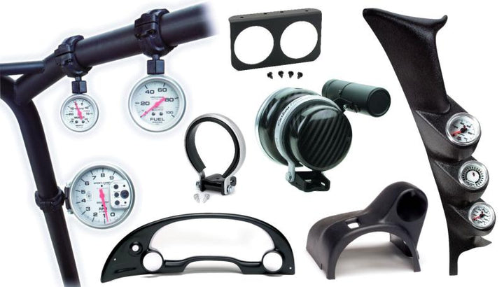 Autometer 55-59 Chevy Truck Black Dash Panel