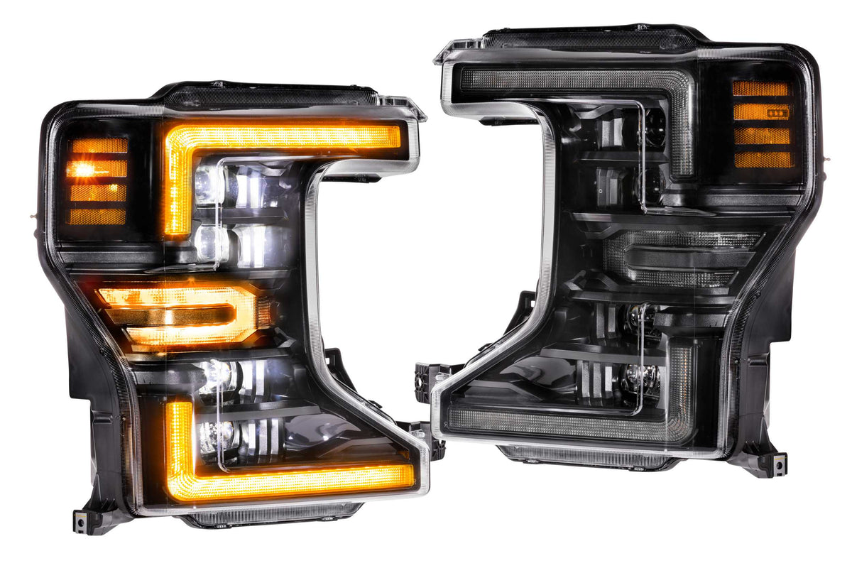 Morimoto XB LED Headlights: Ford Super Duty (20-22 / Amber DRL / Set)