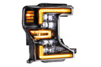 Morimoto XB LED Headlights: Ford Super Duty (20-22 / Amber DRL / Set)