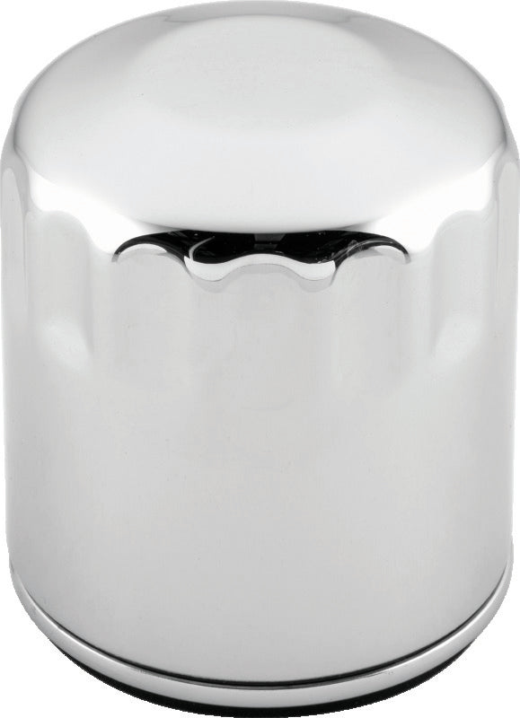 S&S Cycle 99-18 BT/2017+ M8/X-Wedge Chrome Oil Filter - 12 Pack