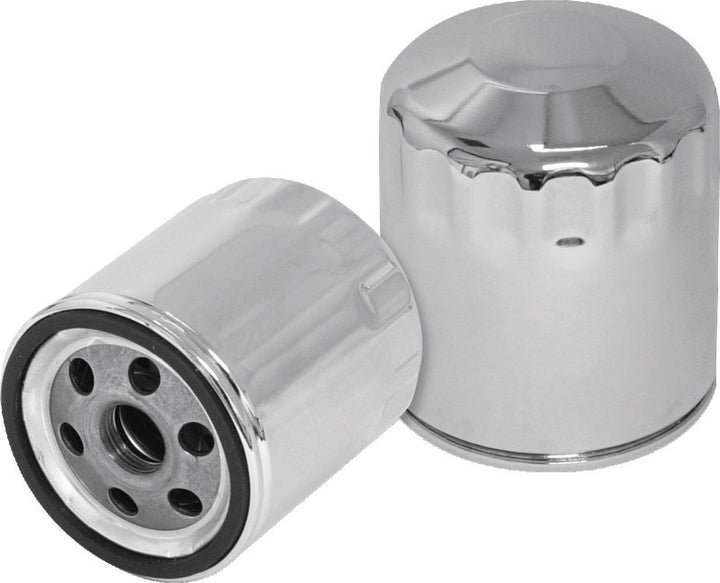 S&S Cycle Shovelhead Models Oil Filters - Chrome - 12 Pack