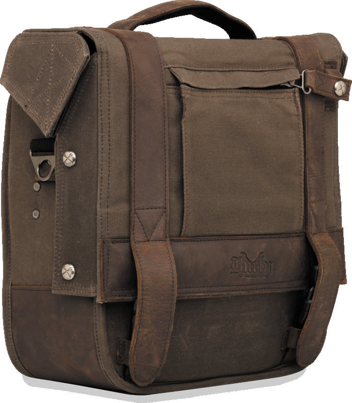 Burly Brand Voyager Saddlebag Each - Dark Oak