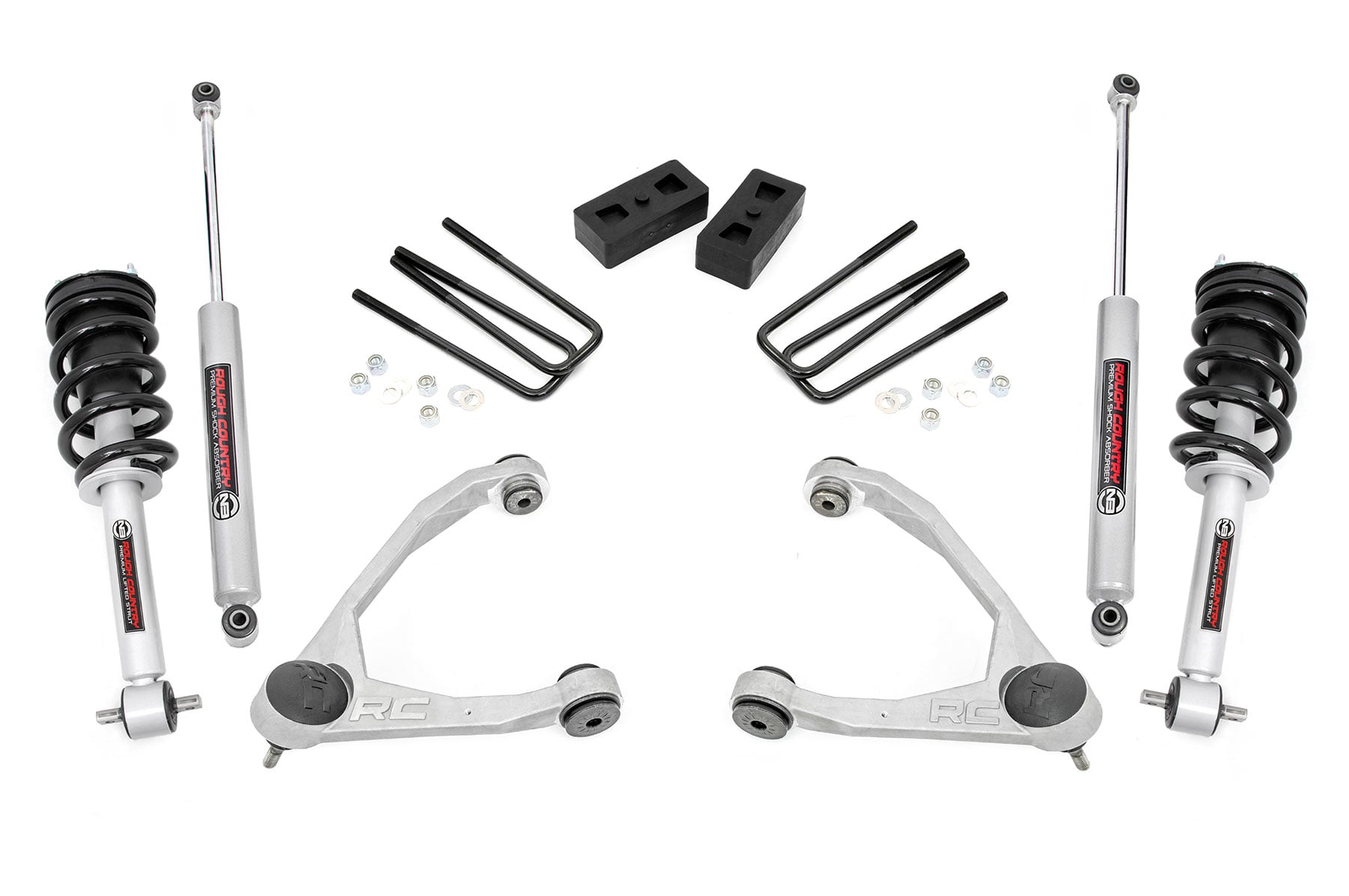 3.5 Inch Lift Kit | Cast Steel | N3 Strut | Chevy/GMC 1500 (14-16) image 2