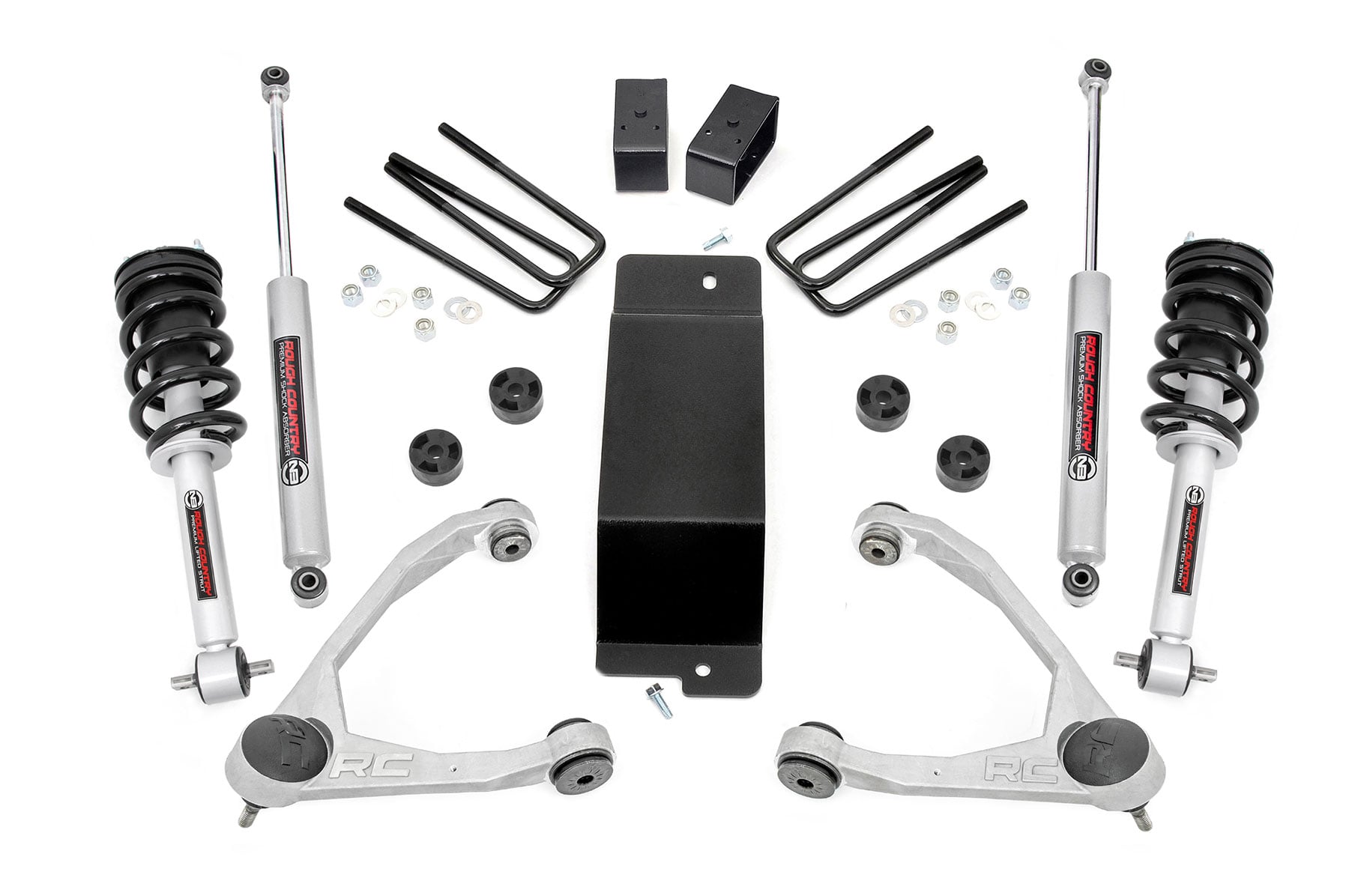 3.5 Inch Lift Kit | Cast Steel | N3 Strut | Chevy/GMC 1500 (14-16) image 3