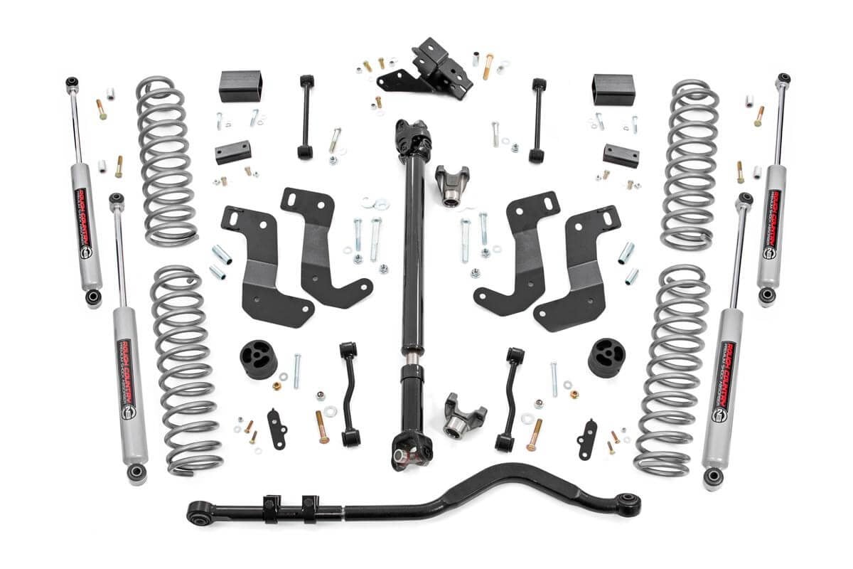 ROUGH COUNTRY Lift Kit Jeep Wrangler Unlimited Rubicon (18-23)